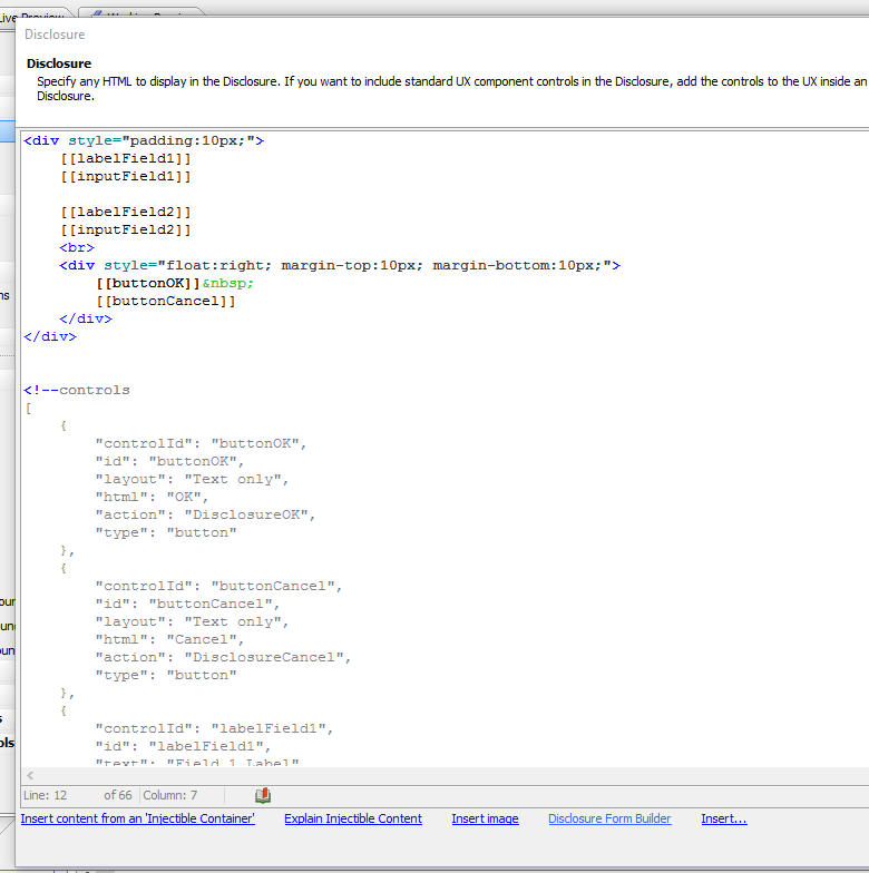 Disclosure Htmleditor